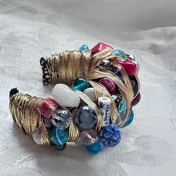 One-of-a-Kind Handmade Artisan Bracelet – Signed Statement Cuff - Picture 2 of 14